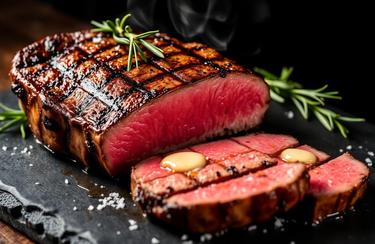Ribeye Steak vom Grill
